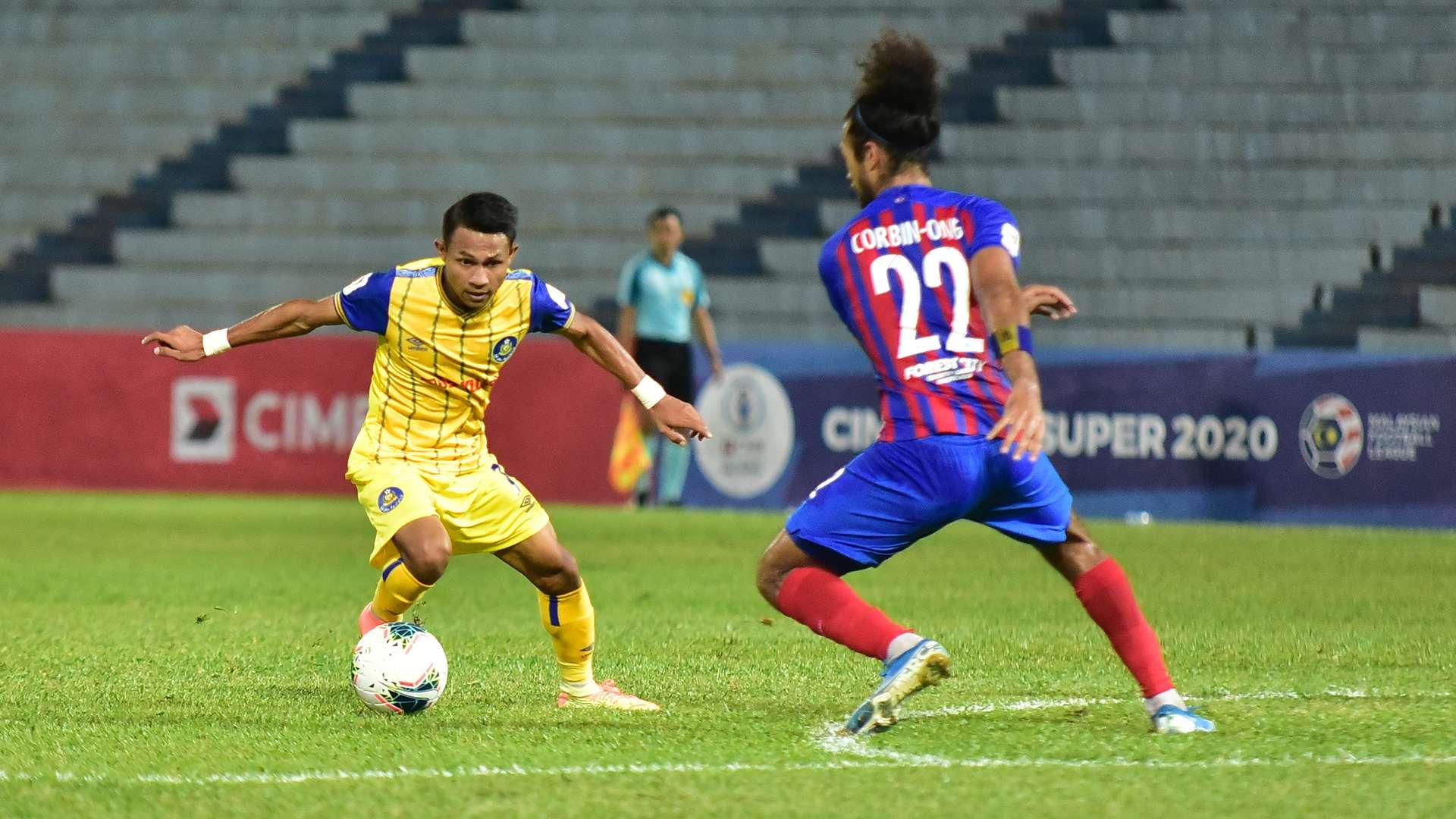 Faisal Halim, La'Vere Corbin-Ong, Johor Darul Ta'zim v Pahang, Super League, 28 Aug 2020