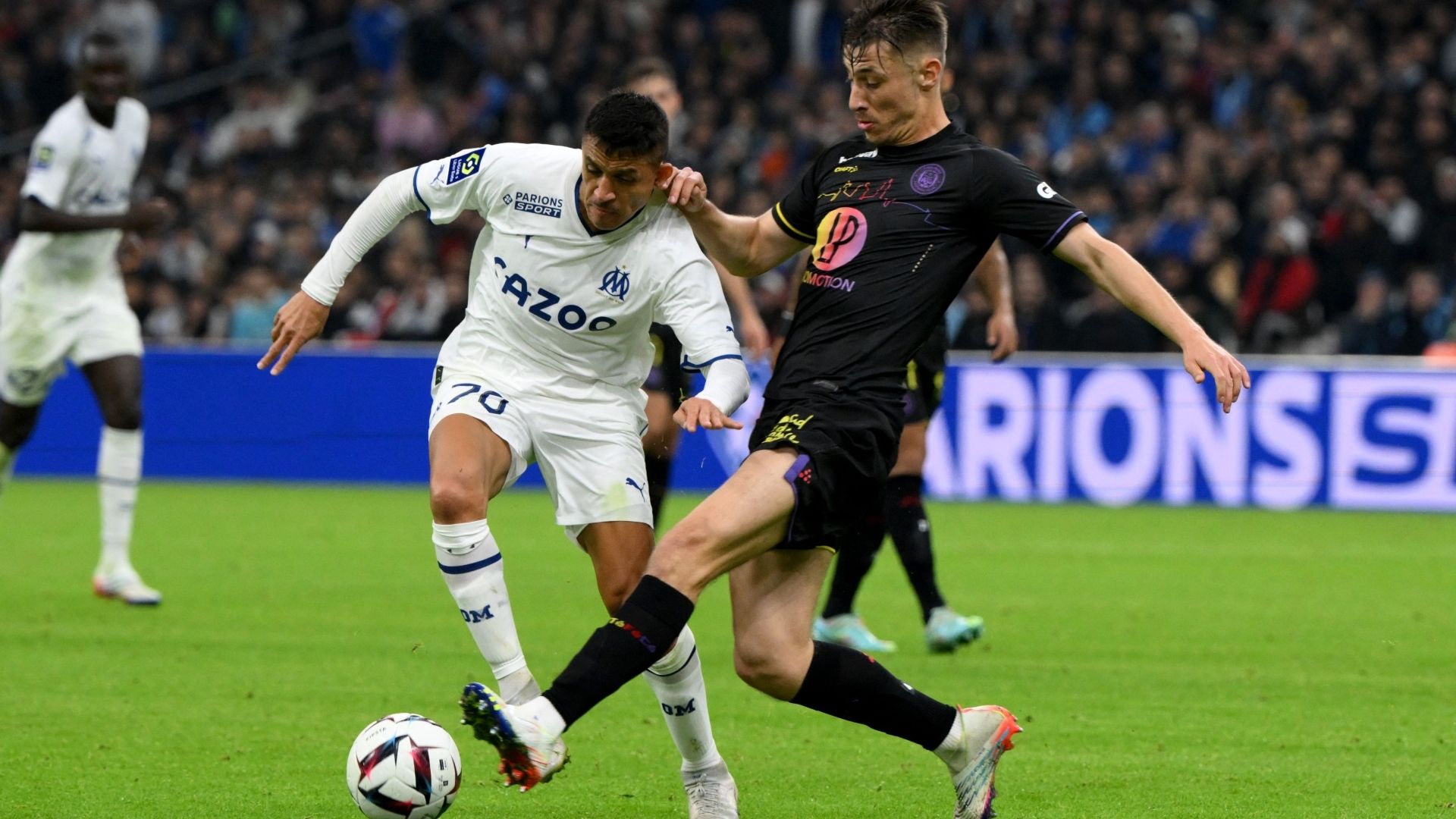 29122022 Alexis Sánchez Anthony Rouault Olympique de Marsella OM Toulouse FC