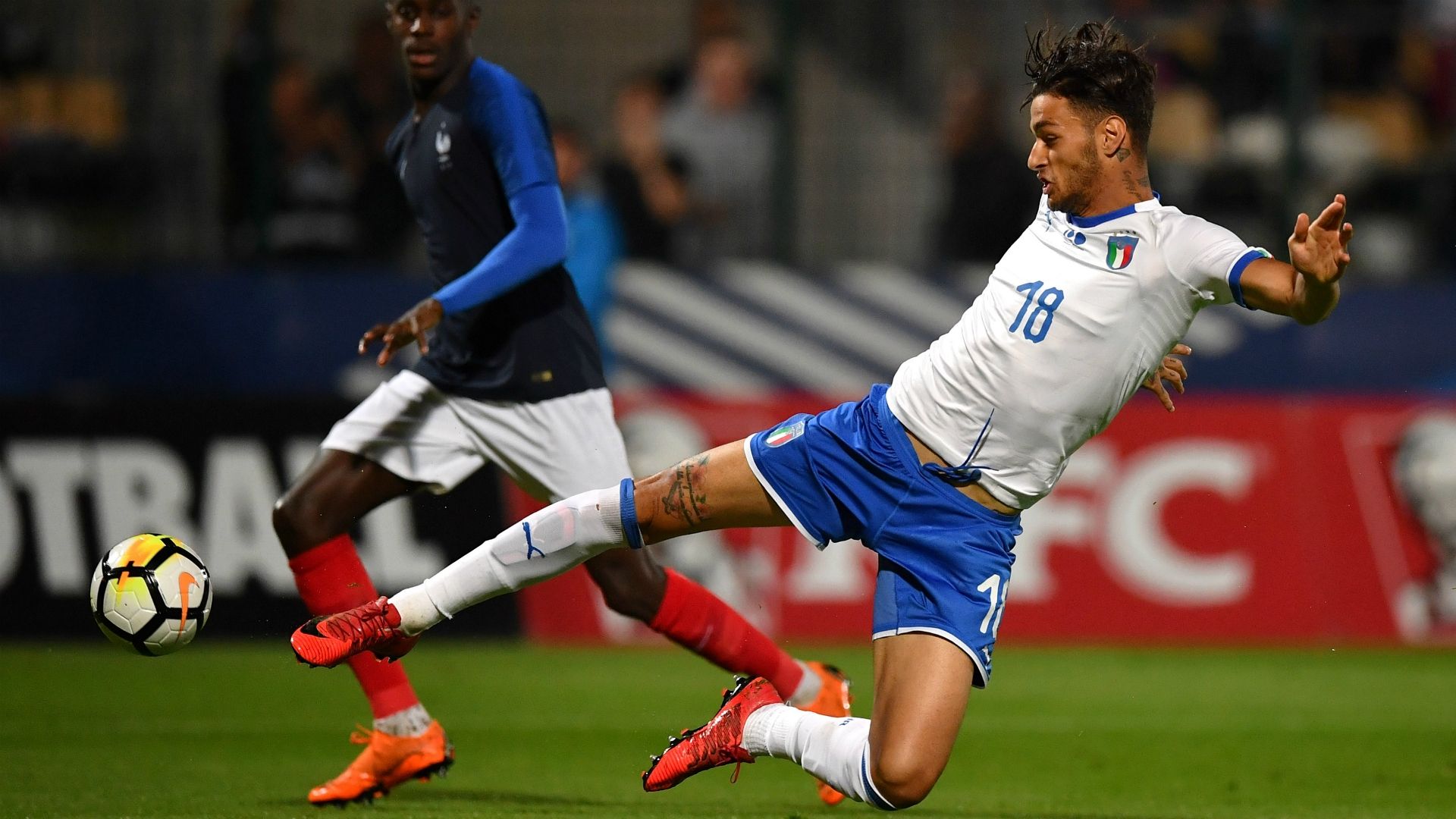 Gianluca Scamacca France Under 21 Italy Under 21