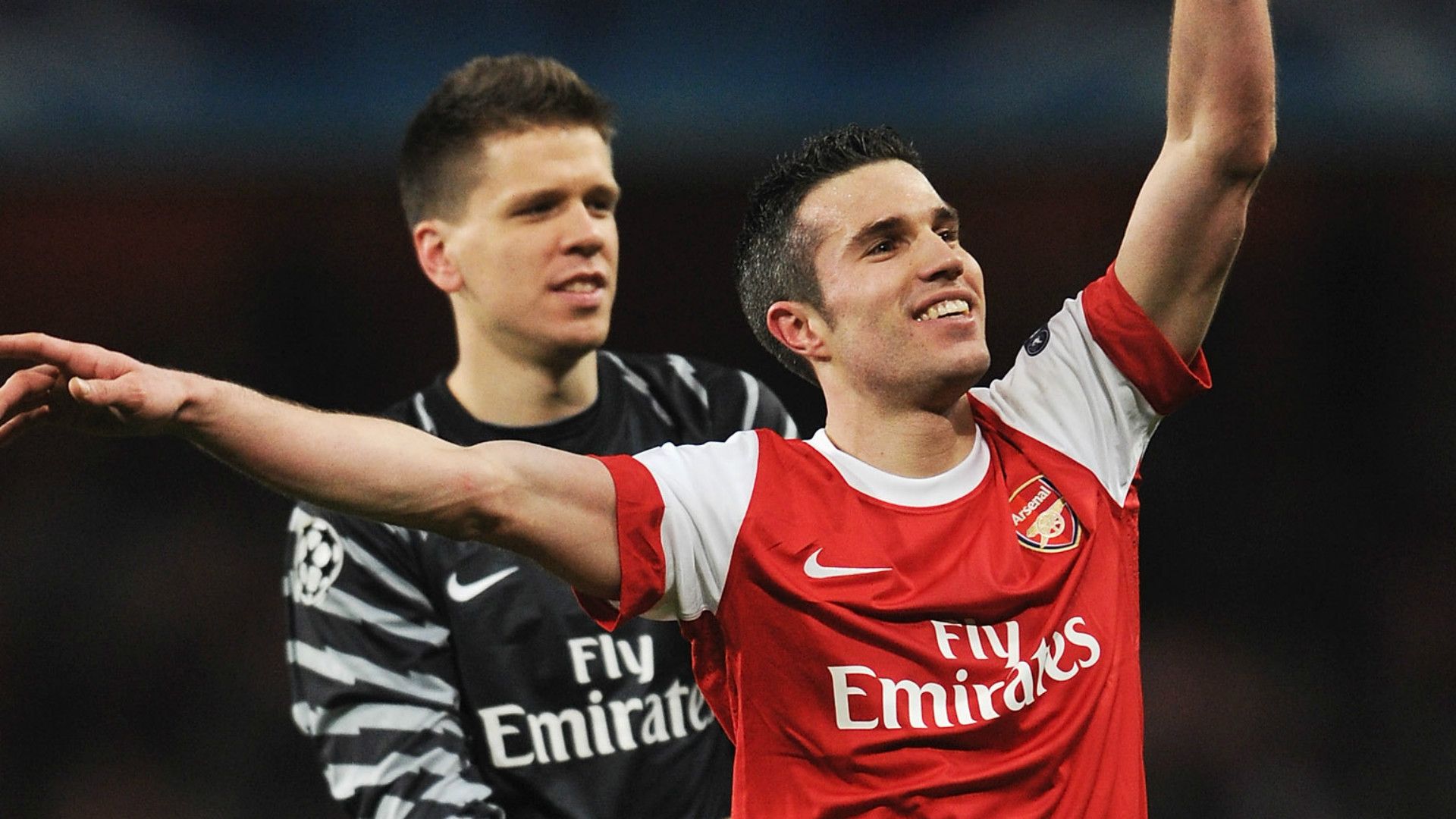 Wojciech Szczesny Robin van Persie Arsenal 2018-19