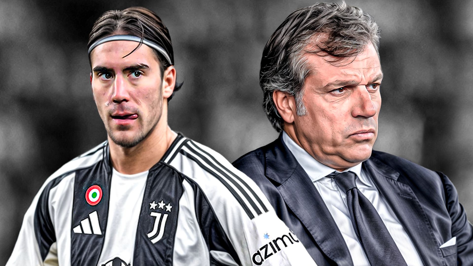 Vlahovic Giuntoli Juventus GFX desktop