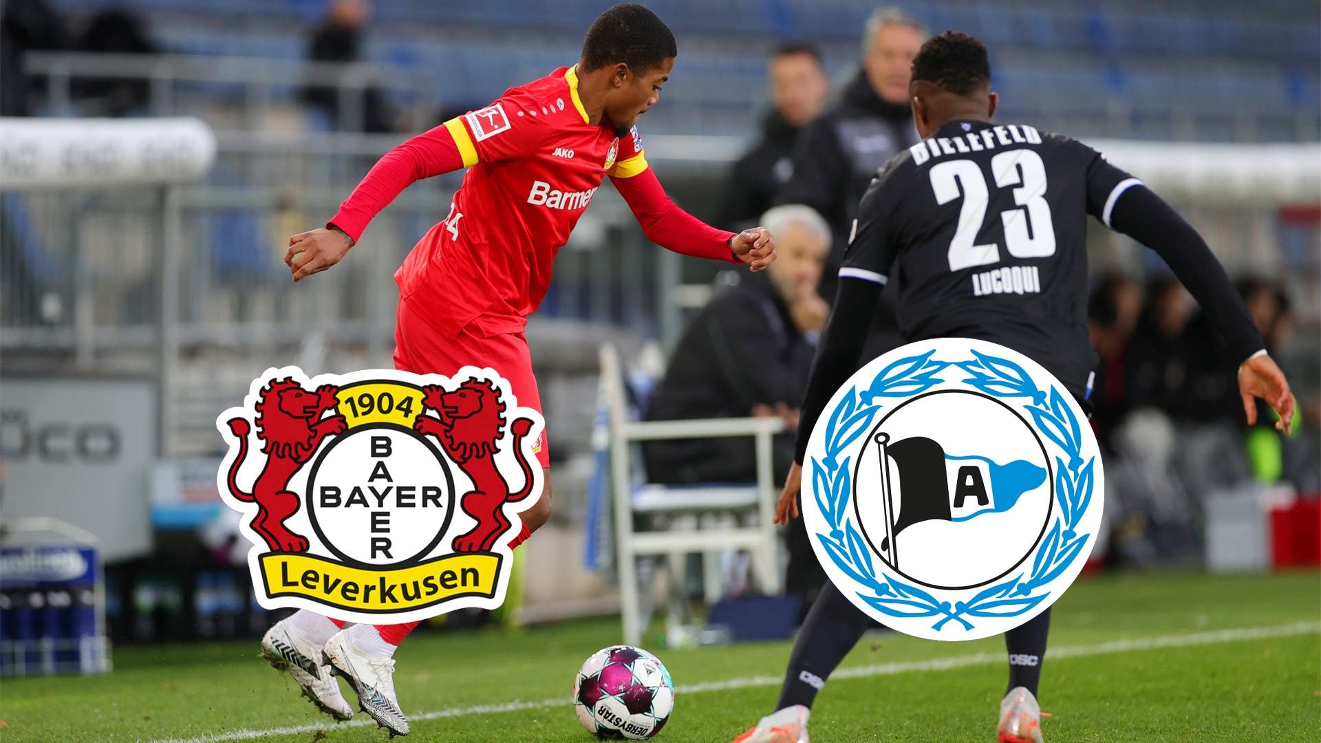 Header Gettyimages bundesliga bayer leverkusen arminia bielefeld tv live-stream heute live leon bailey 2020 2021