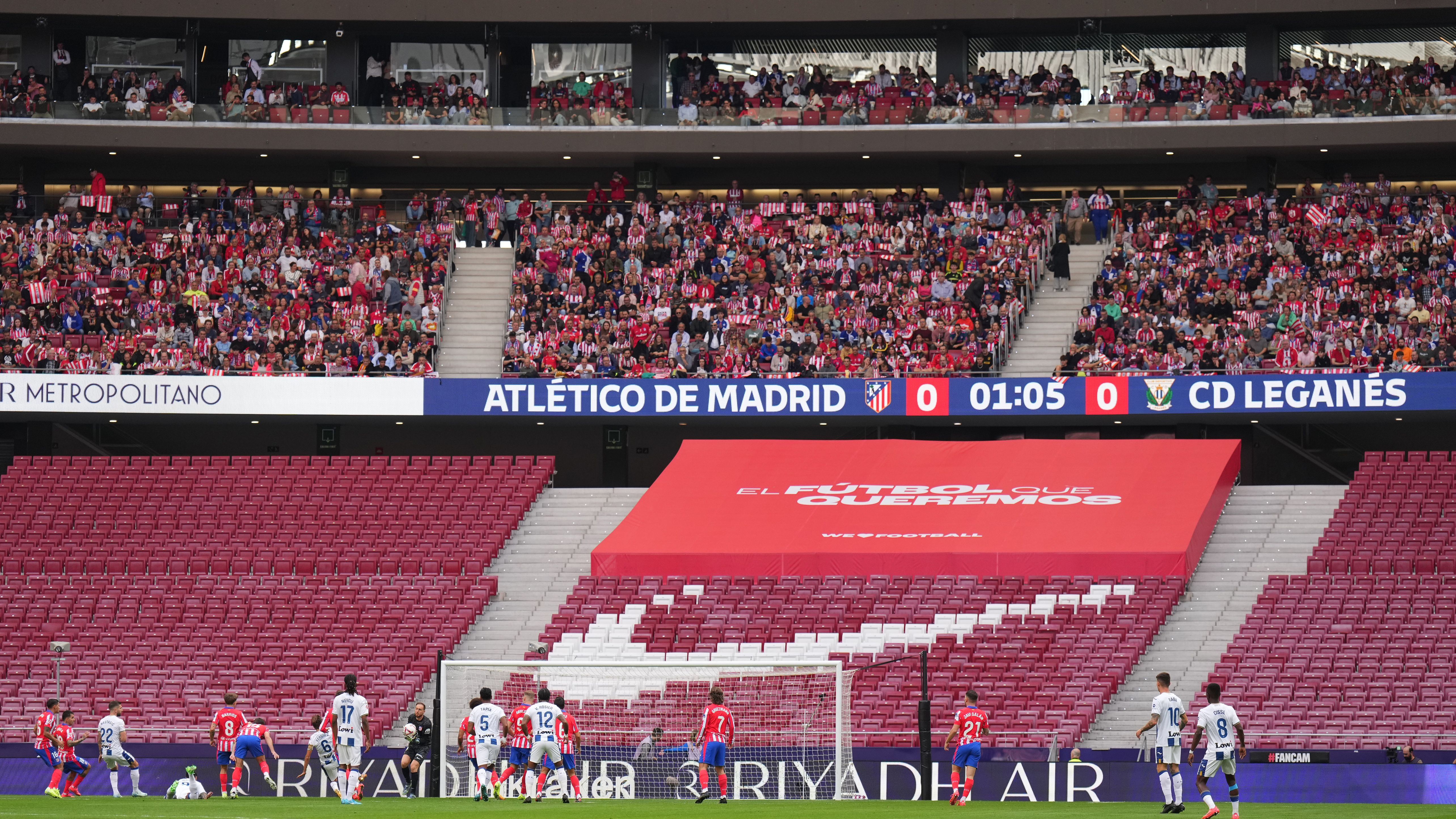 Atletico Madrid Leganes Pancarta Metropolitano LaLiga 2024-25