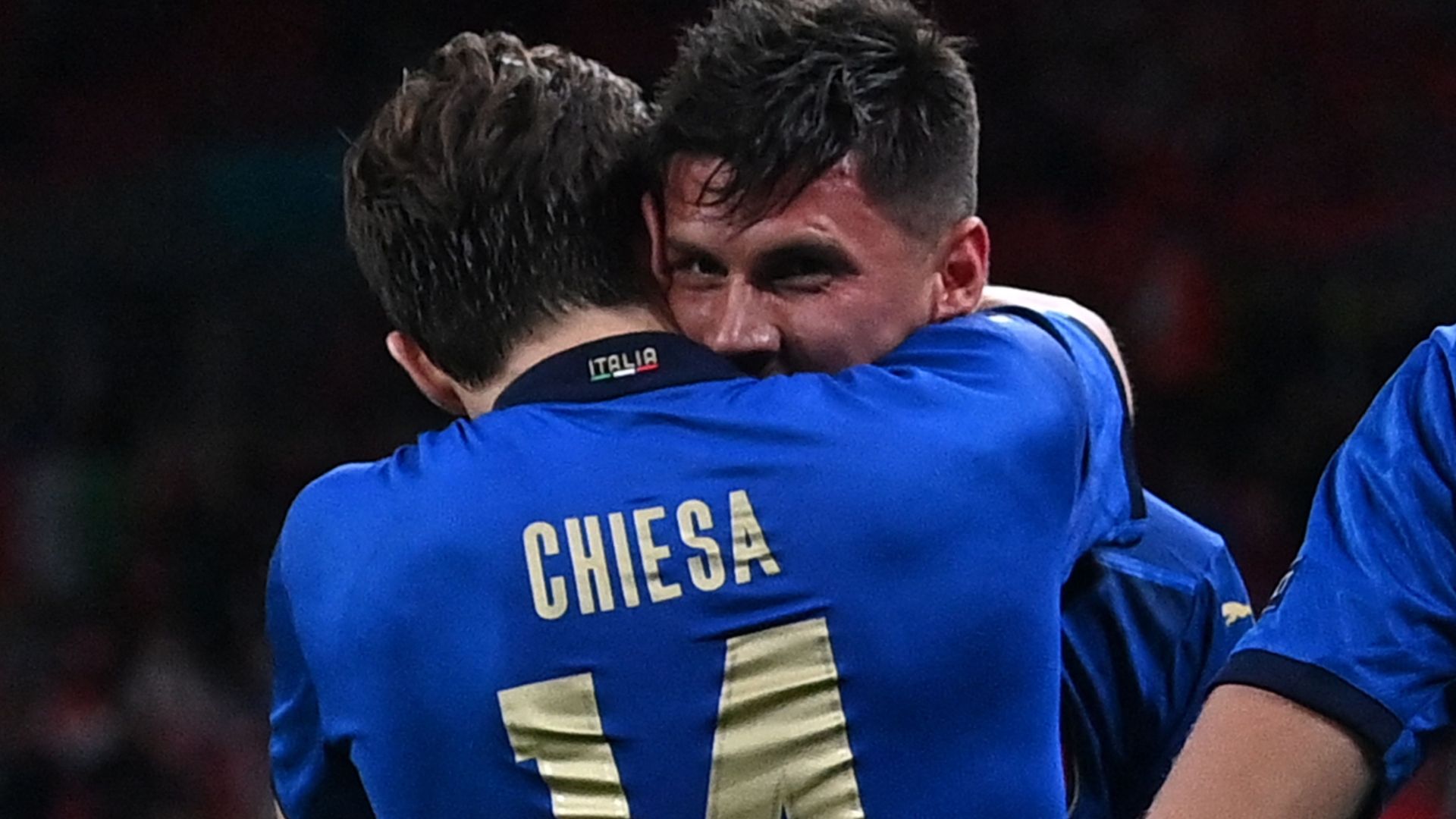 Chiesa Pessina Italy celebrating Austria Euro