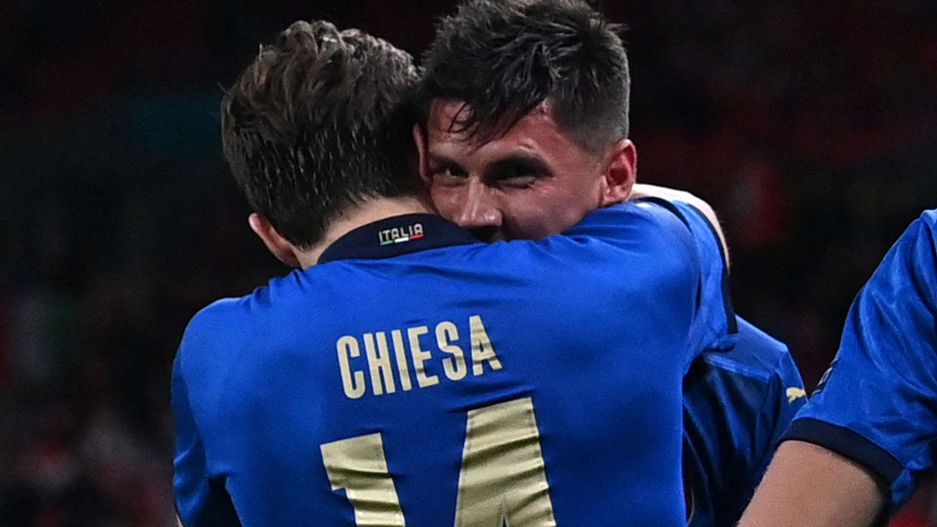 Chiesa Pessina Italy celebrating Austria Euro