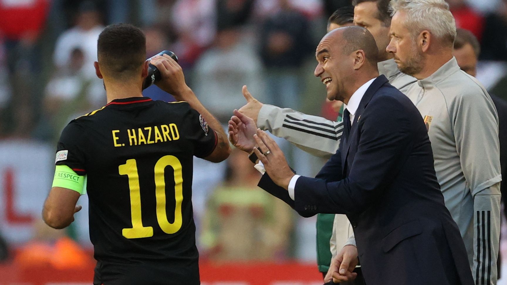 Eden Hazard Roberto Martinez Belgium 2022