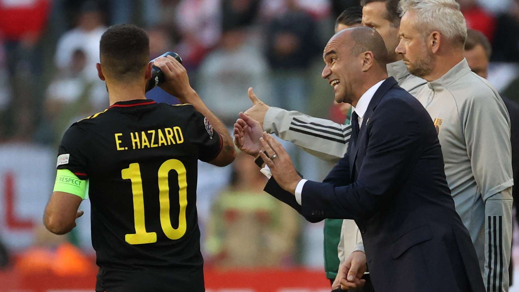 Eden Hazard Roberto Martinez Belgium 2022