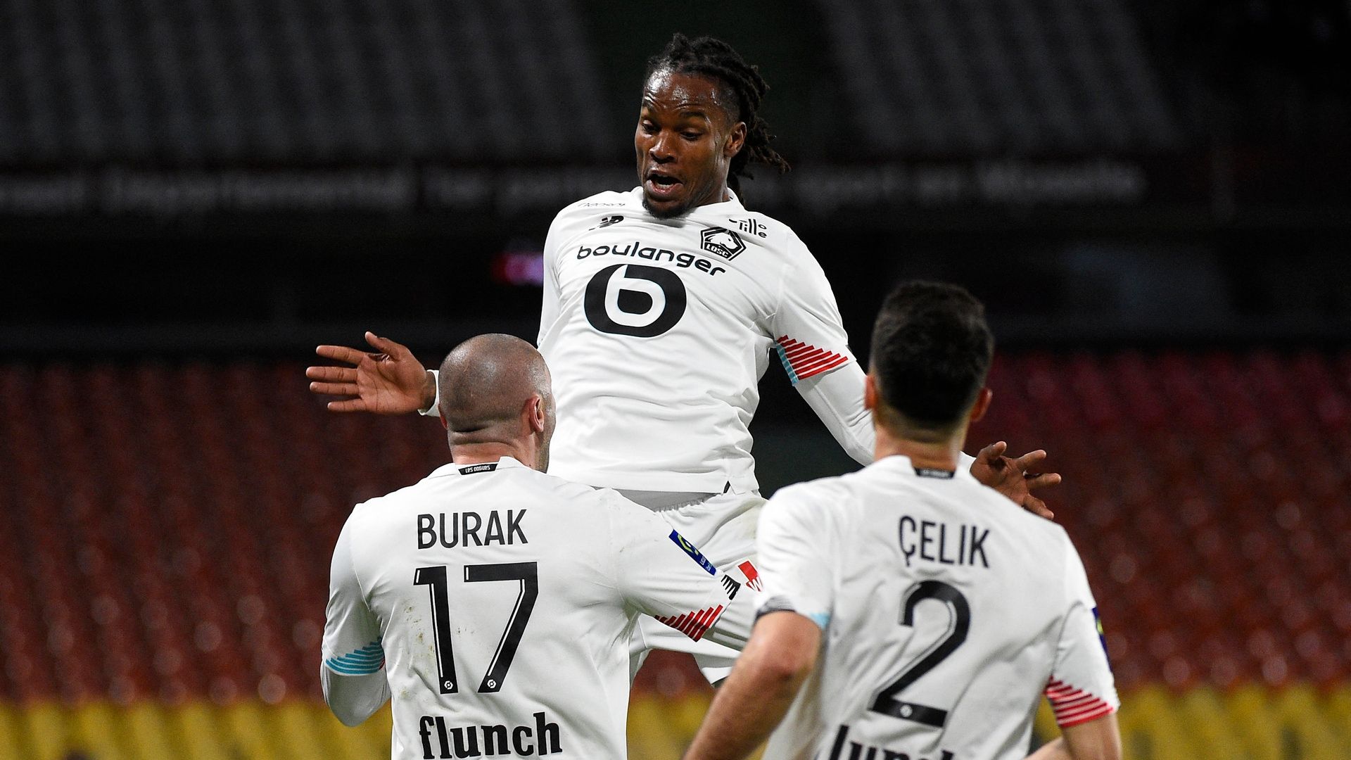 Lille celebrate Metz vs Lille 04.09.2021