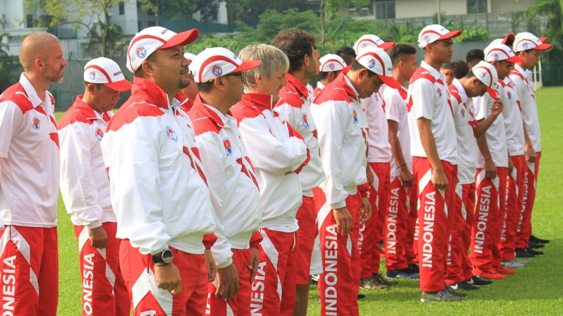 Upacara Bendera Timnas Indonesia