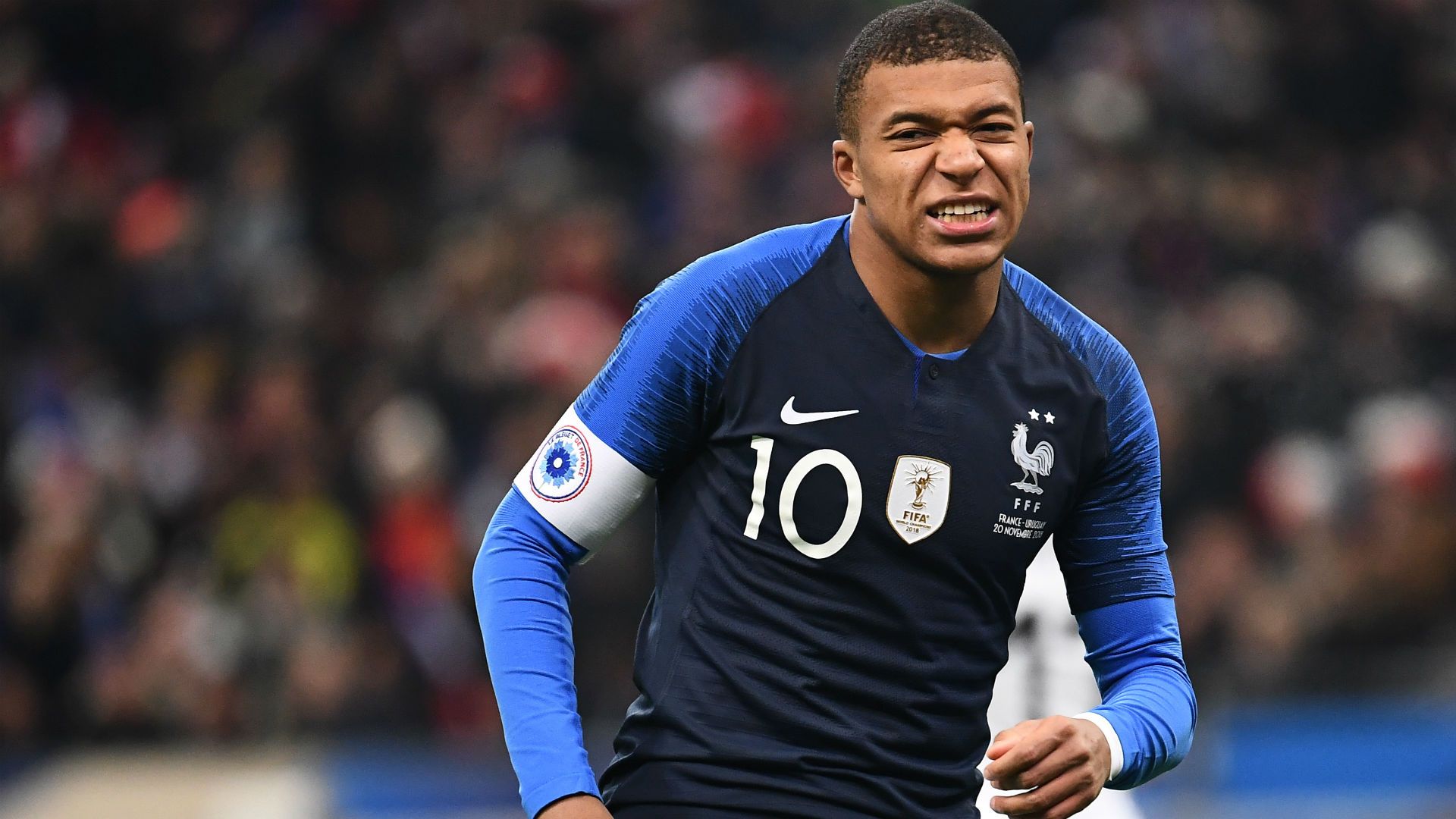 Kylian Mbappe France Uruguay Friendly 20112018
