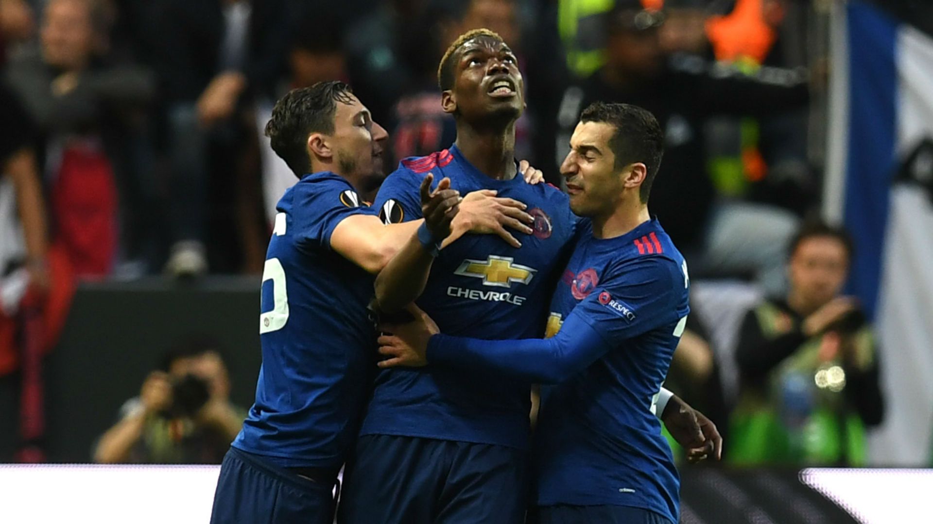 Paul Pogba Manchester United celebrate