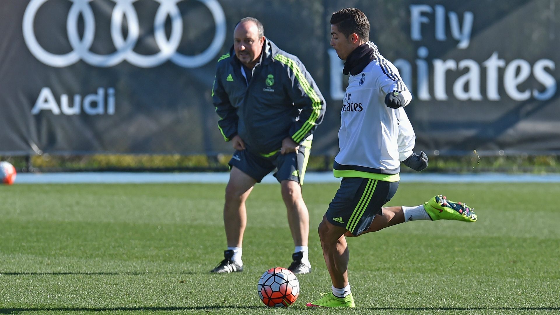 Rafa Benítez Cristiano Ronaldo Real Madrid training sesion 20072015