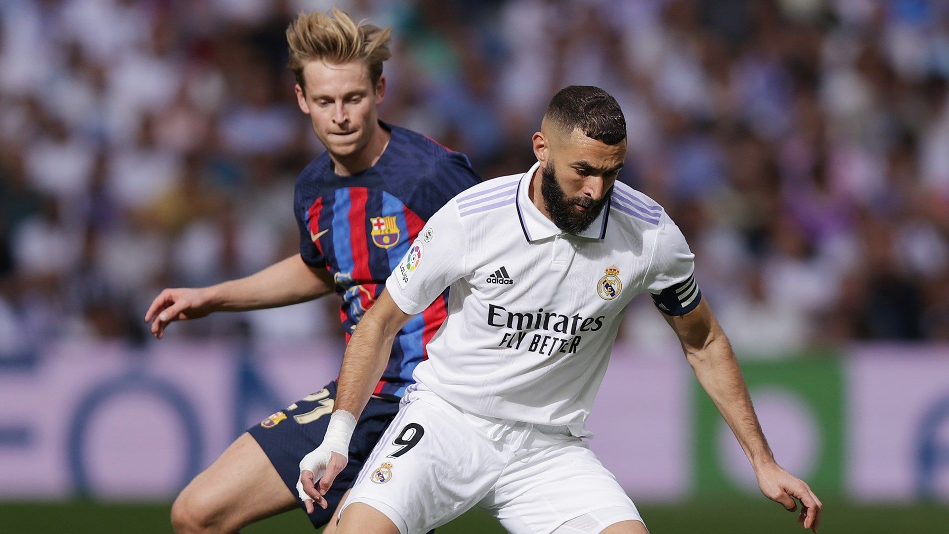 Frenkie de Jong Karim Benzema Barcelona Real Madrid 2022-23