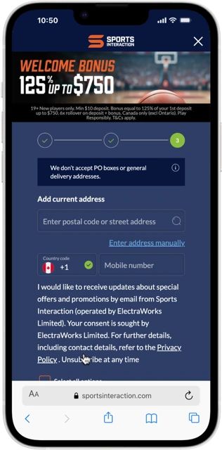 sports interaction step 3