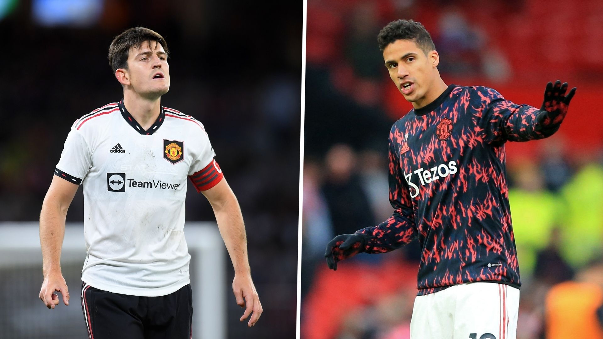 Harry Maguire Raphael Varane Man Utd GFX