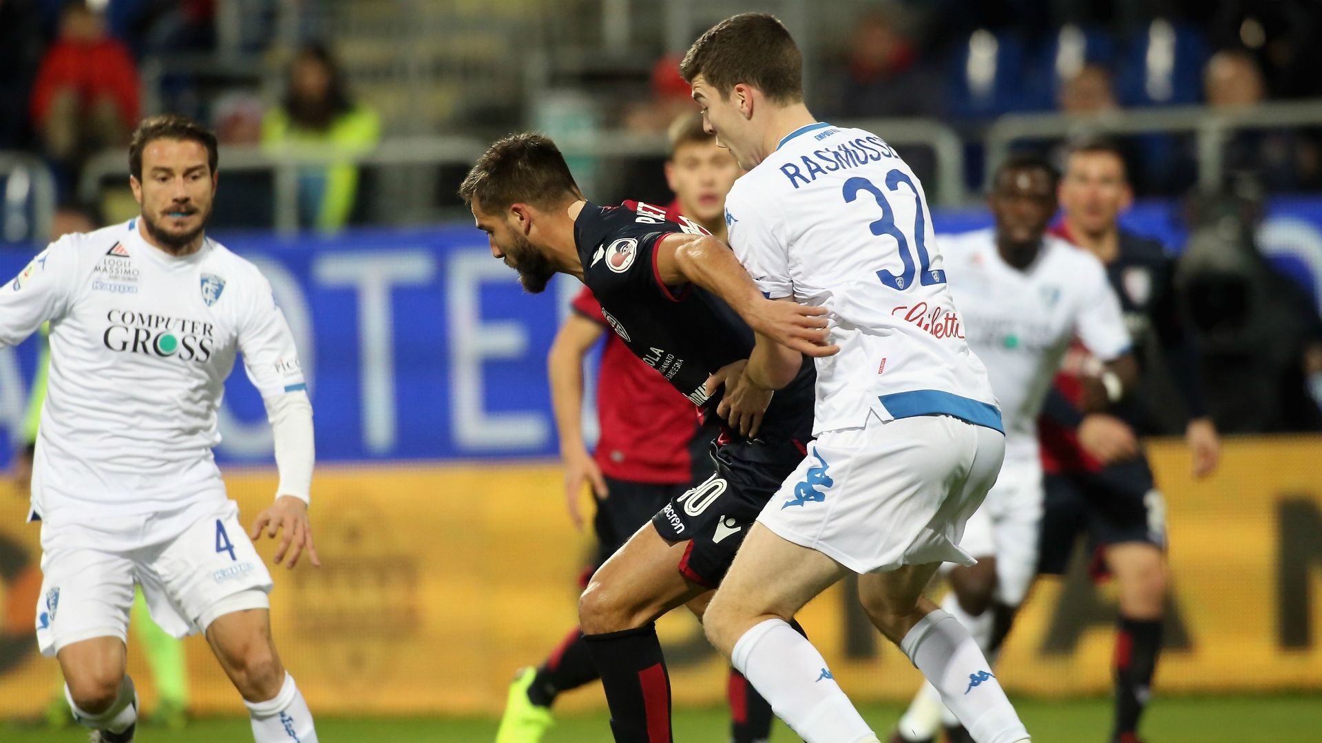 Leonardo Pavoletti Jacob Rasmussen Cagliari Empoli Serie A