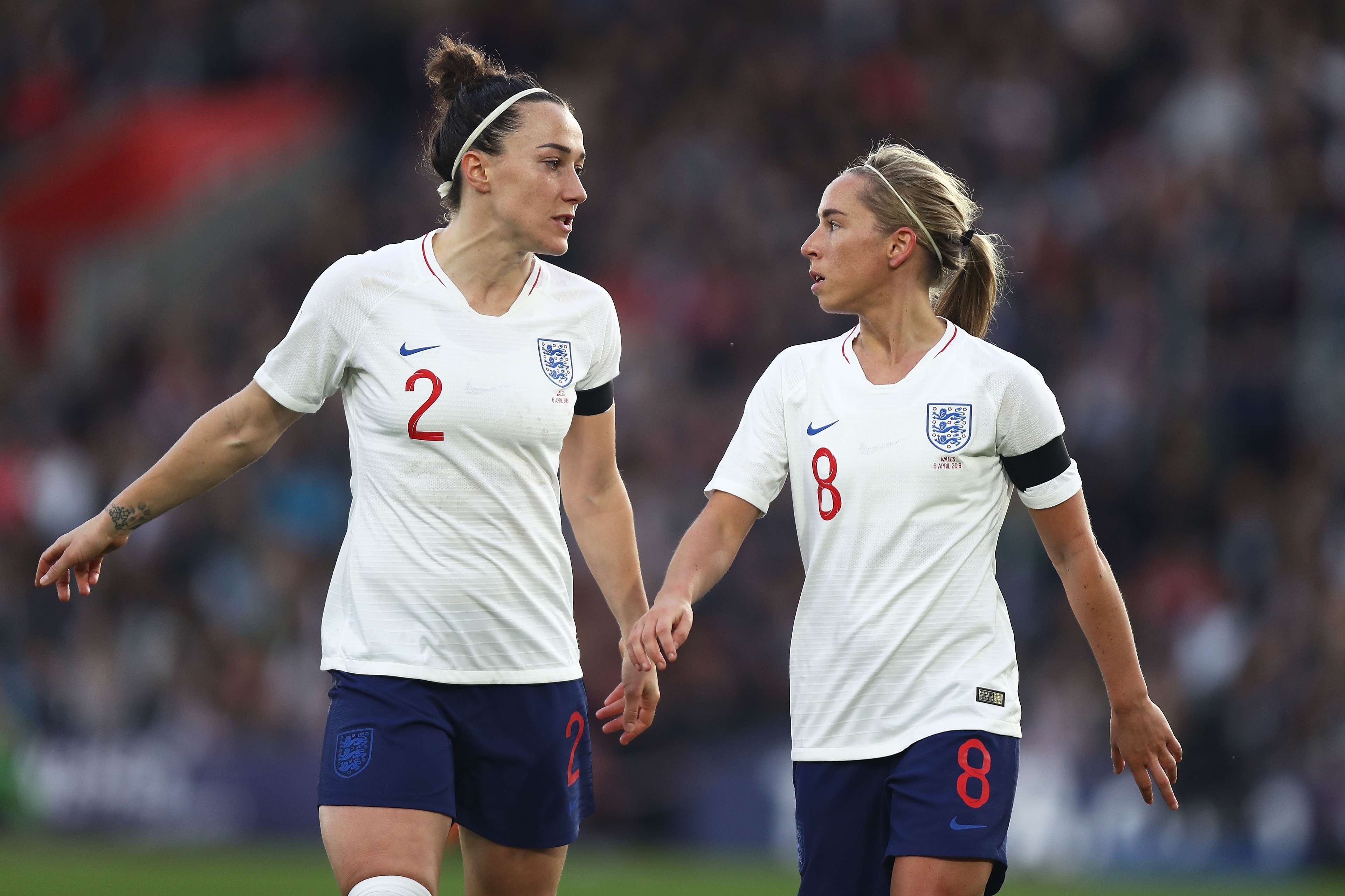 Jordan Nobbs and Lucy Bronze