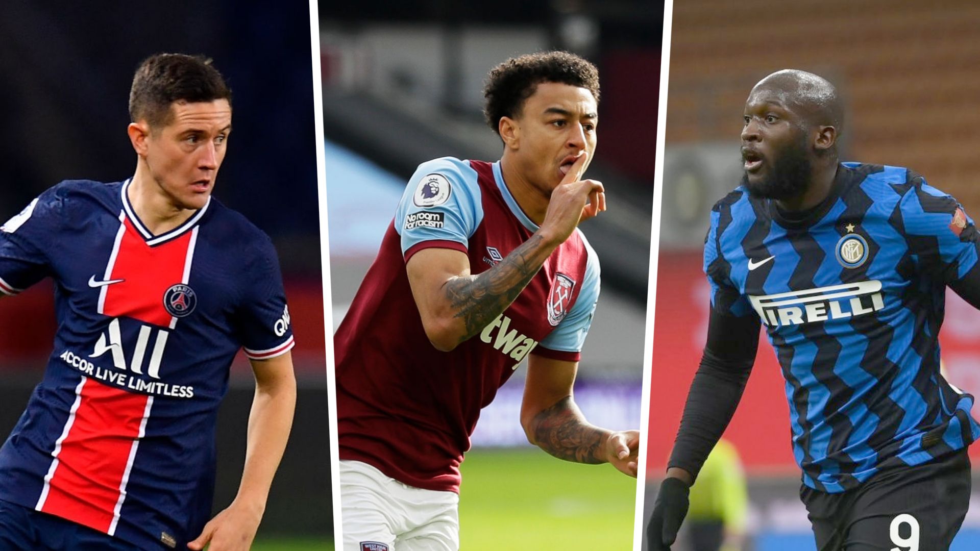 Ander Herrera, Jesse Lingard & Romelu Lukaku