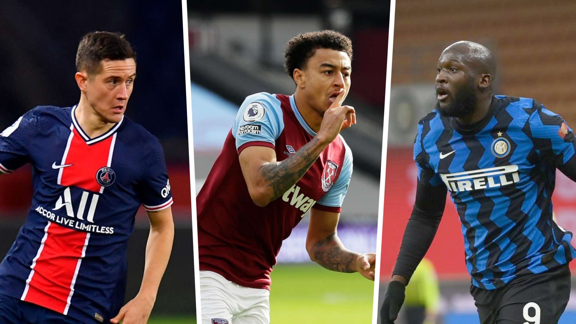 Ander Herrera, Jesse Lingard & Romelu Lukaku