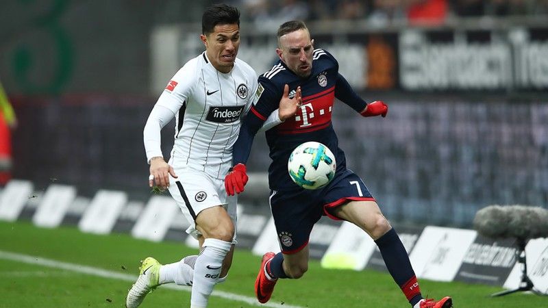 Carlos Salcedo Frank Ribery Eintracht Frankfurt Bayern Múnich 250418