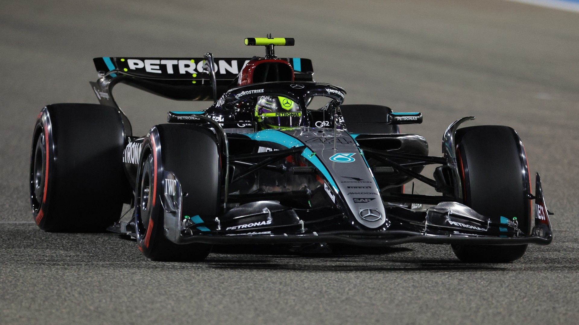 Mercedes' British driver Lewis Hamilton