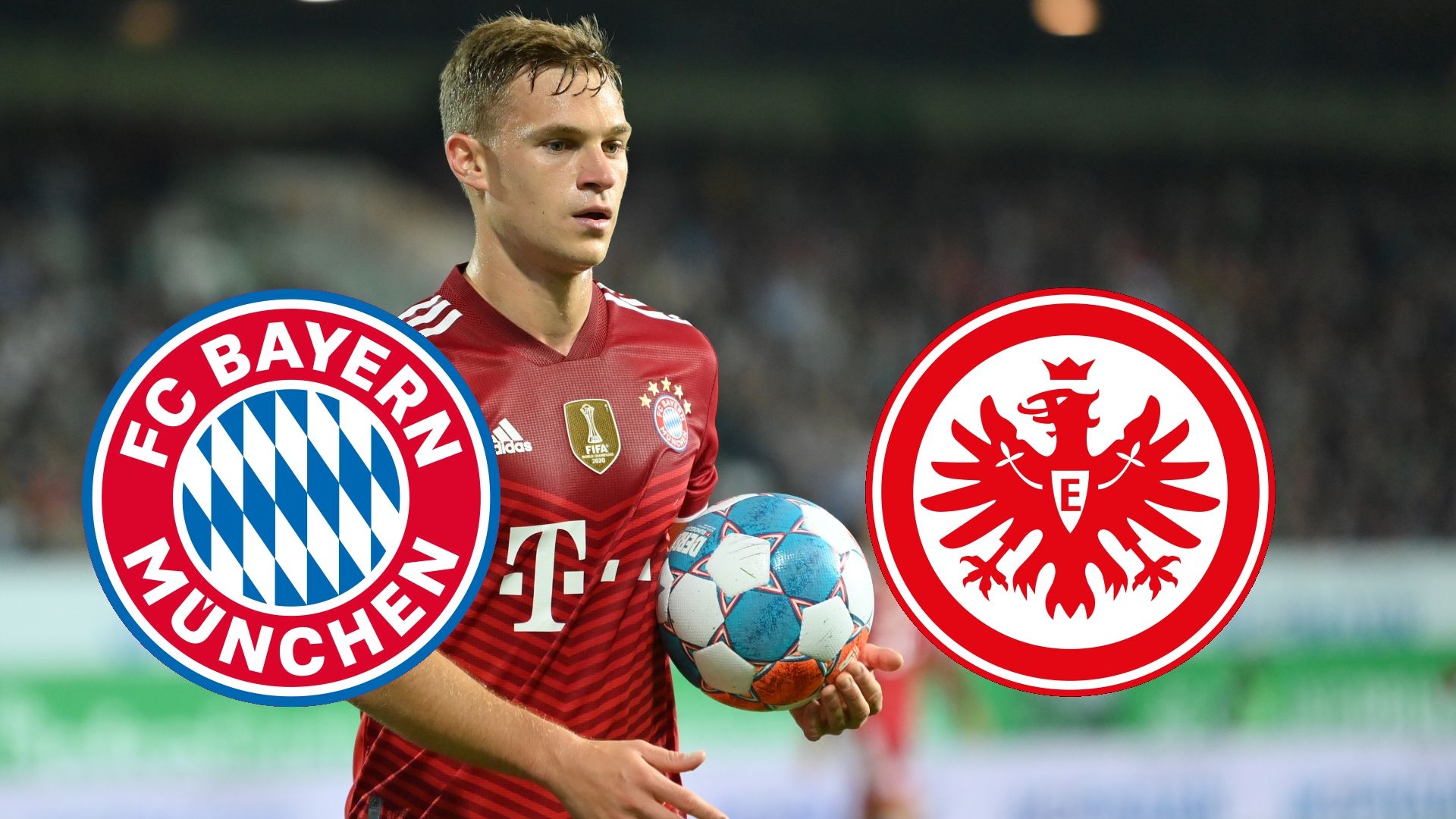 FC Bayern Frankfurt Logos Kimmich 2021