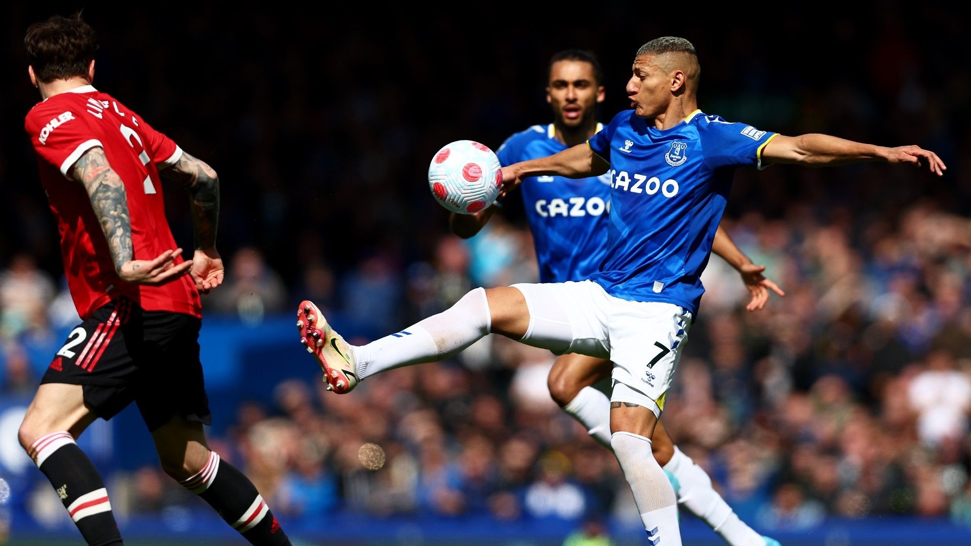 Richarlison Everton vs Man Utd Premier League 2021-22