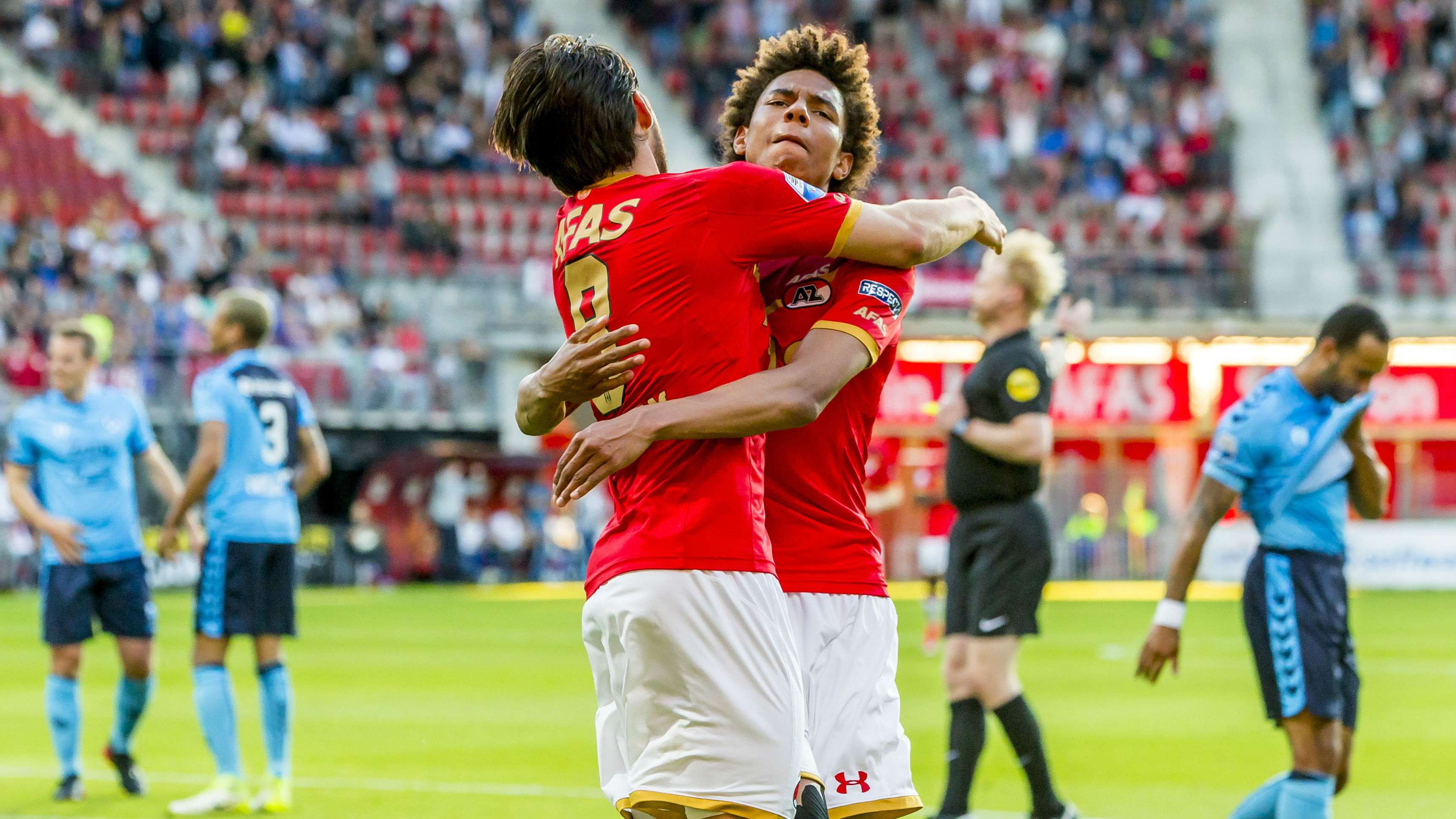 Calvin Stengs, Joris Overeem, AZ - FC Utrecht, play-off Europa League, 25052017
