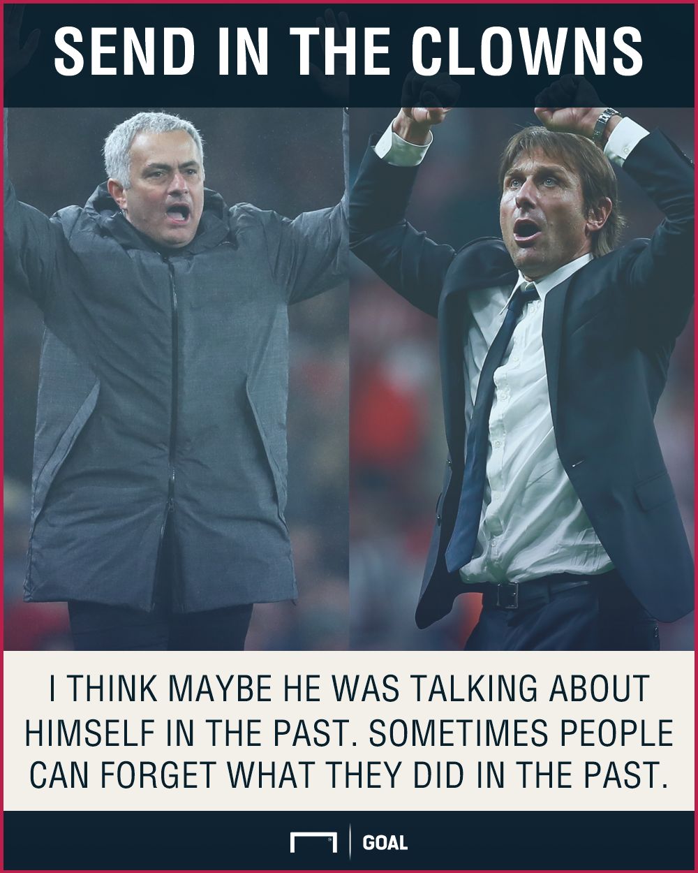 Antonio Conte Jose Mourinho clowns