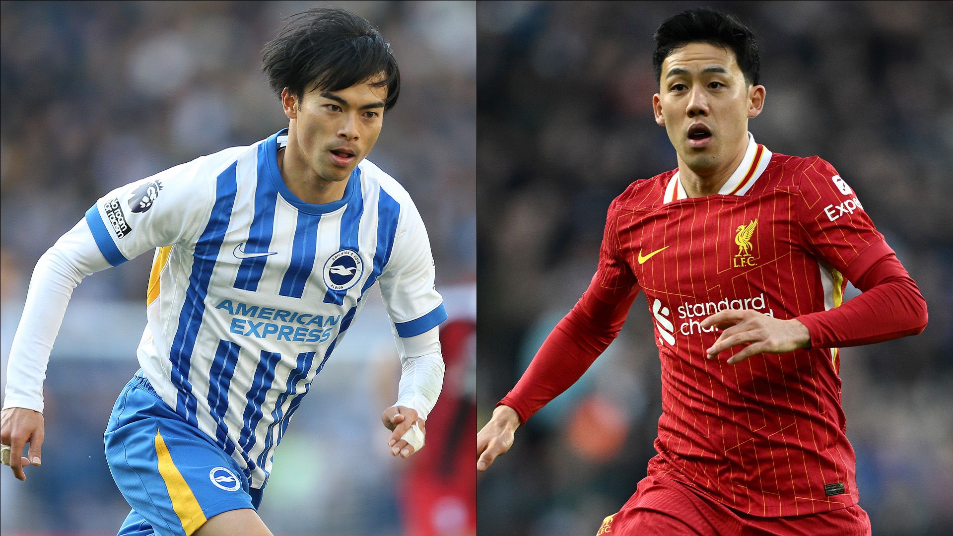 Kaoru Mitoma Brighton Wataru Endo Liverpool