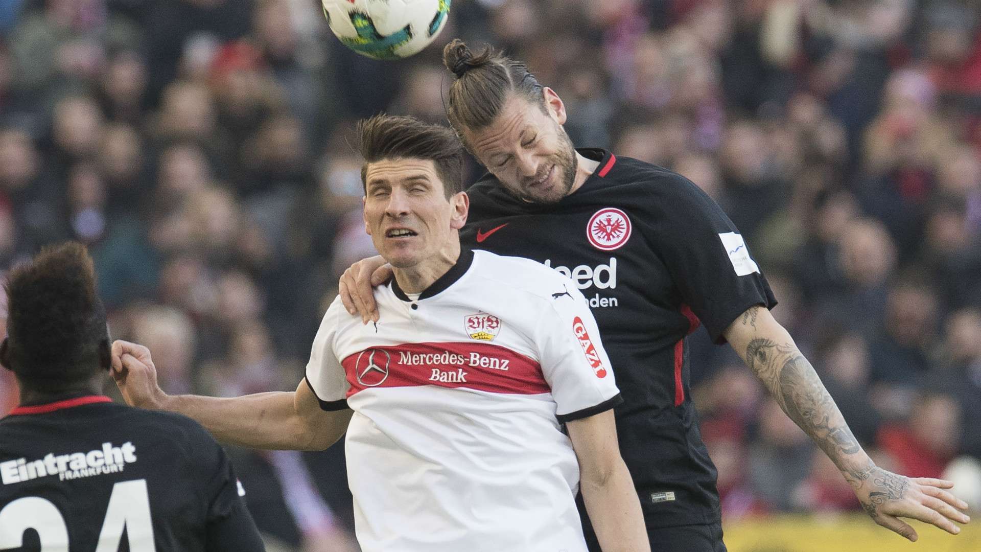 MARIO GOMEZ STUTTGART MARCO RUSS EINTRACHT FRANKFURT GERMAN BUNDESLIGA 24022018