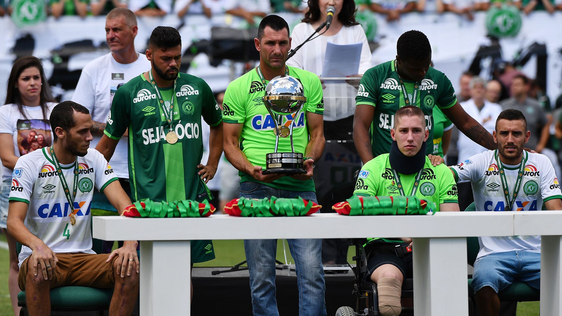 Follmann Neto Ruschel Palmeiras Chapecoense Amistoso homenagem 21012017