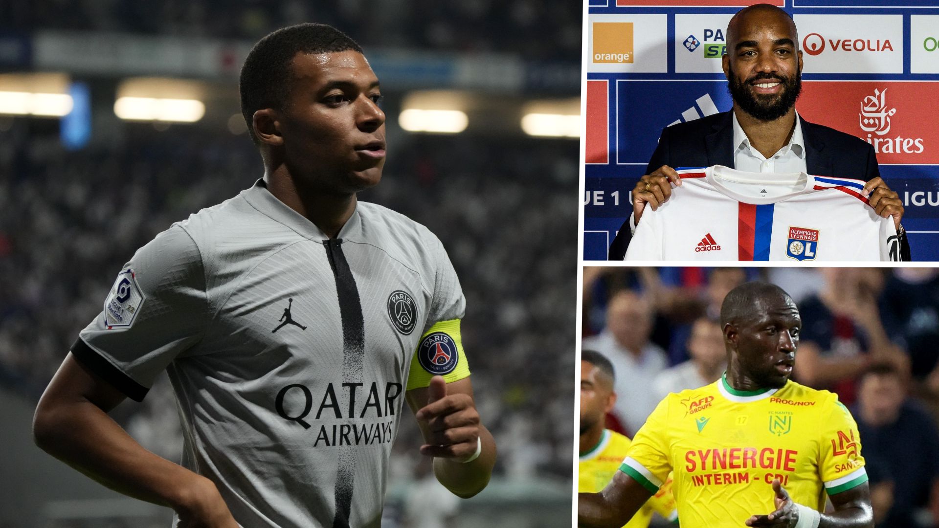 Ligue 1 Mbappé PSG Lacazette OL Sissoko Nantes