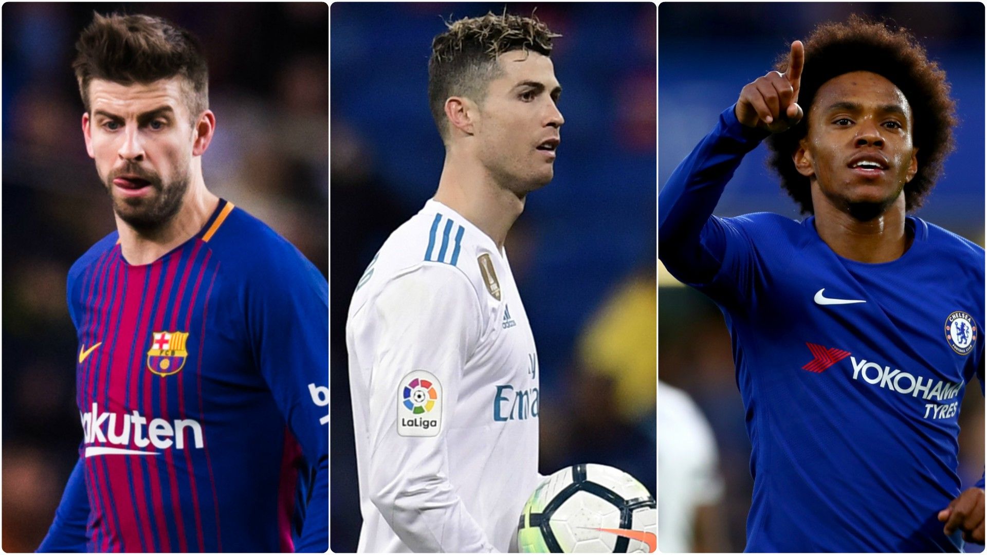 GFX Colagem Willian Ronaldo Pique PL Brasil