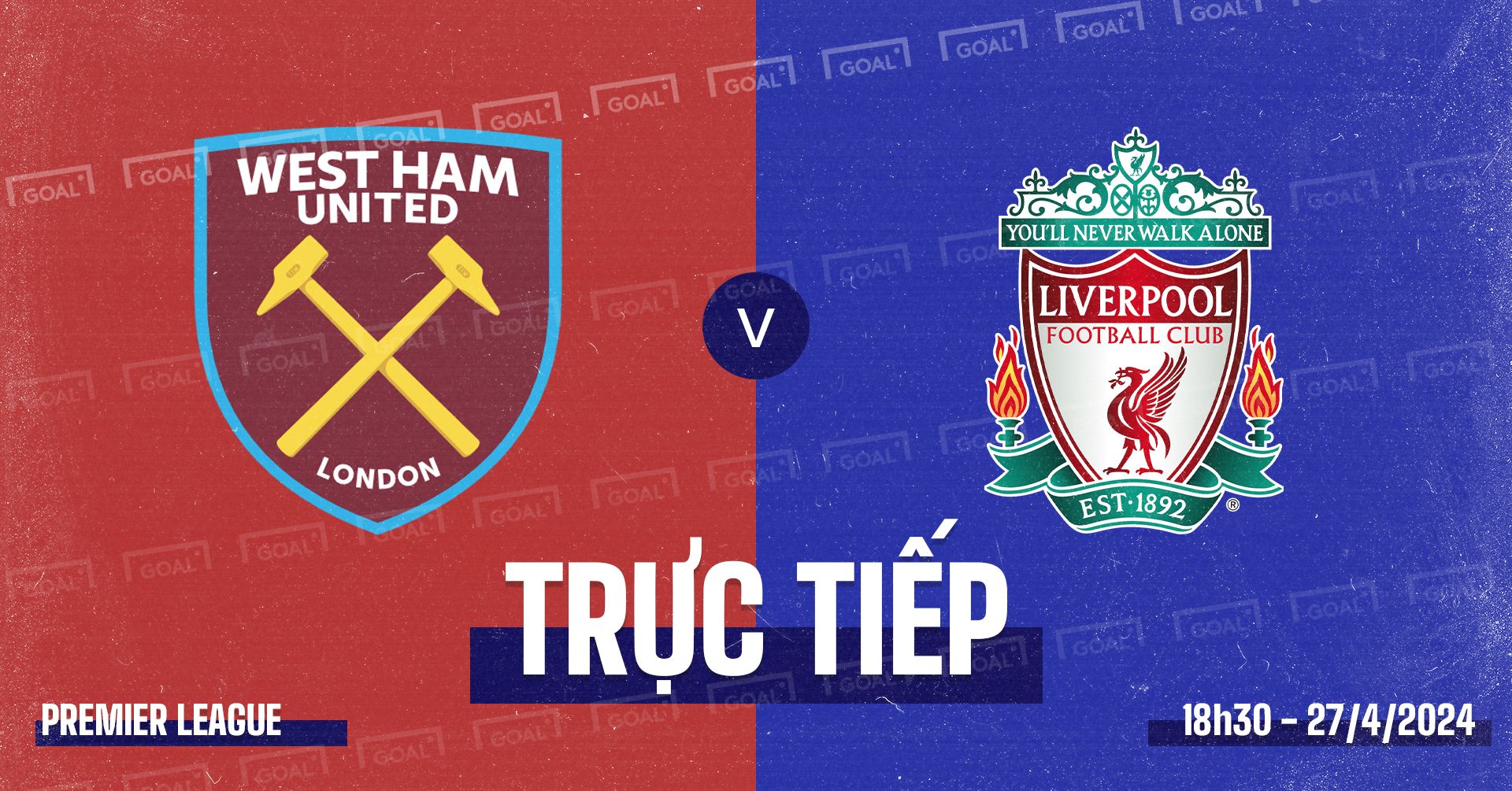 West Ham vs Liverpool Premier League 2023/24 GFX