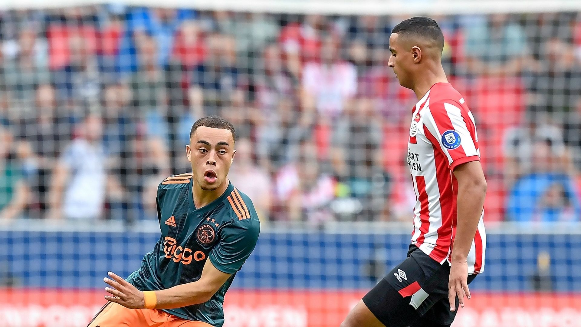 Sergino Dest, Mohamed Ihattaren, PSV - Ajax, 09222019