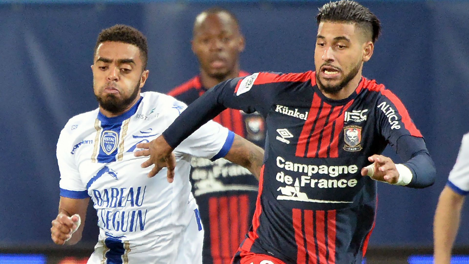 Tristan Dingoume Youcef Ait Bennasser Caen Troyes Ligue 1 28102017