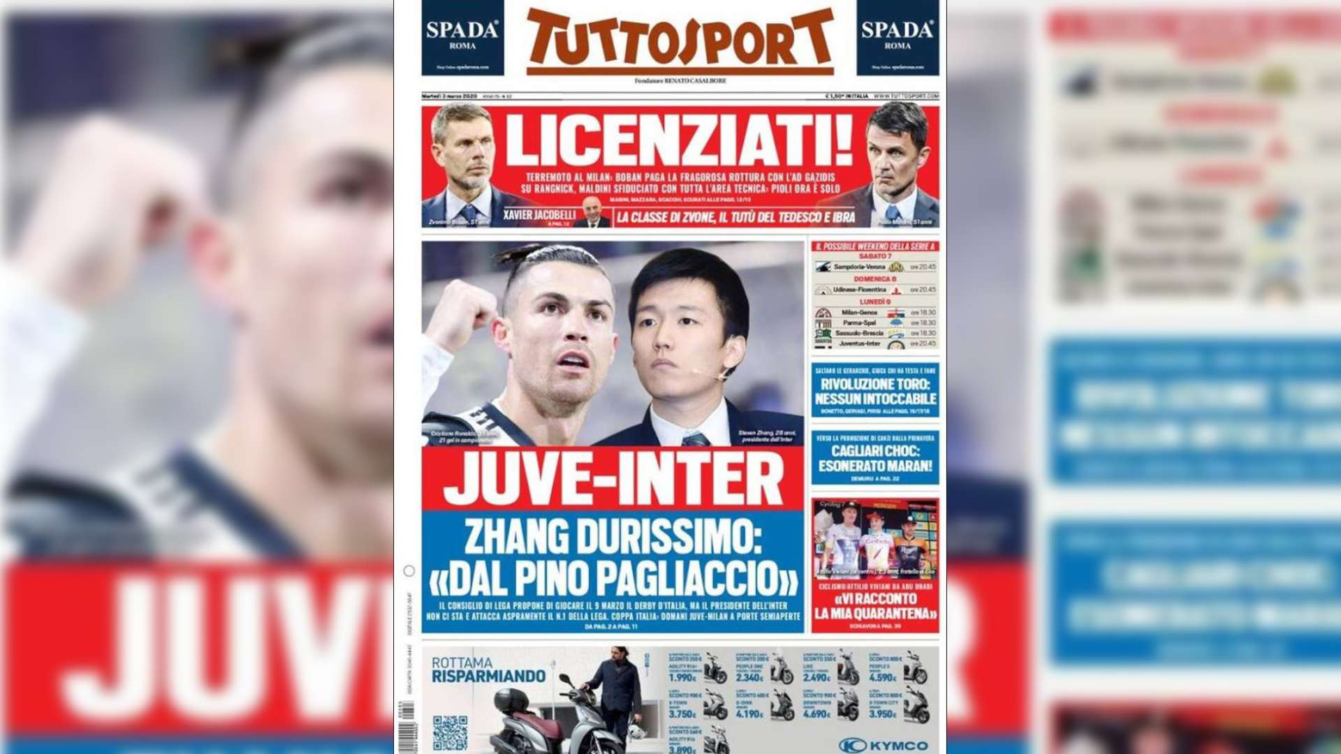 front pages 3-3-2020