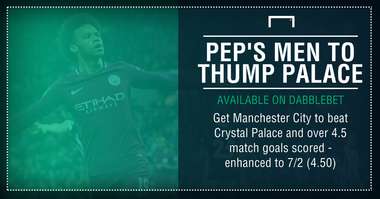 Man City Crystal Palace graphic