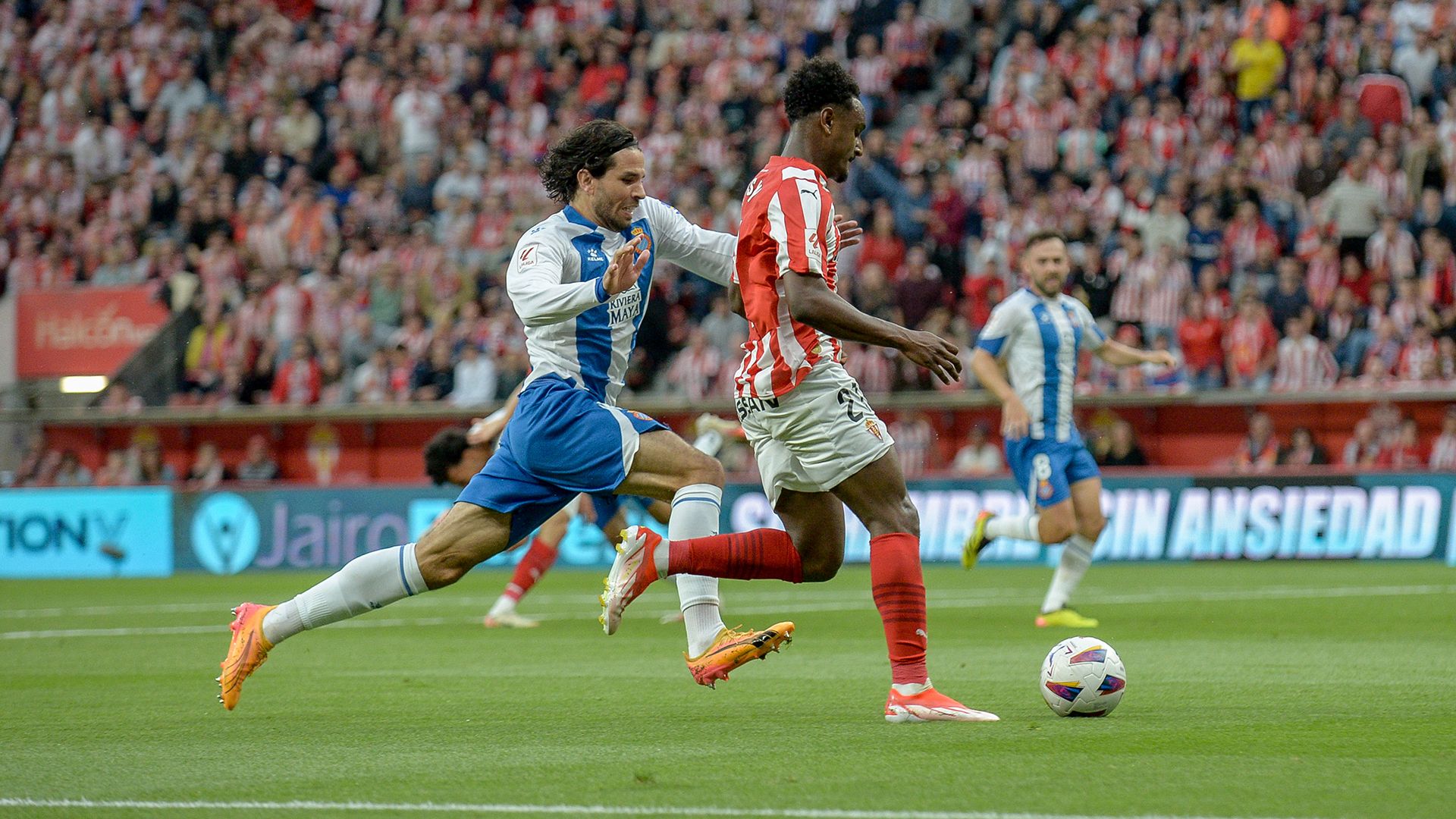 Sporting Gijon Espanyol ida Playoff Segunda 2023-24