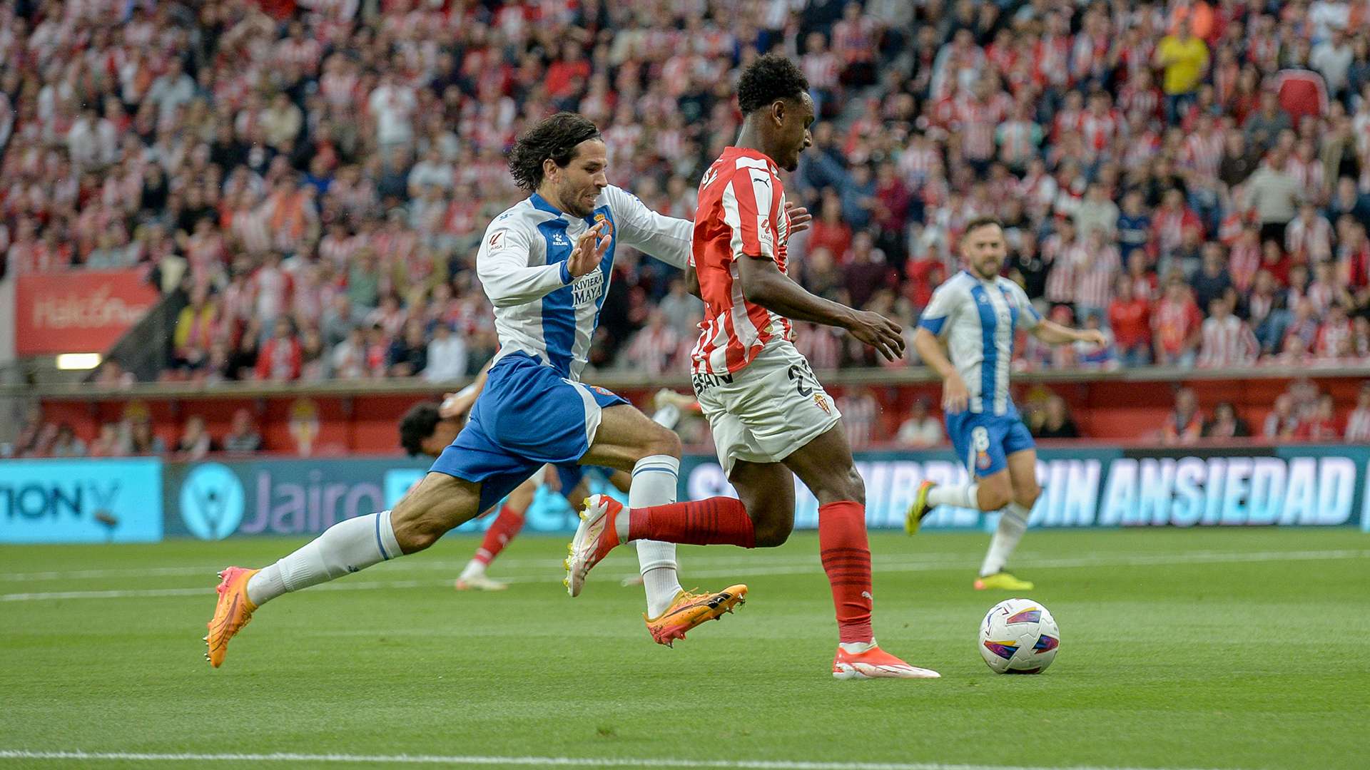 Sporting Gijon Espanyol ida Playoff Segunda 2023-24