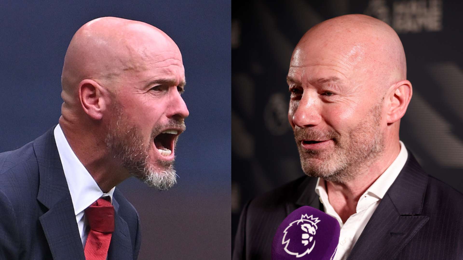 GFX Erik ten Hag Alan Shearer 2024