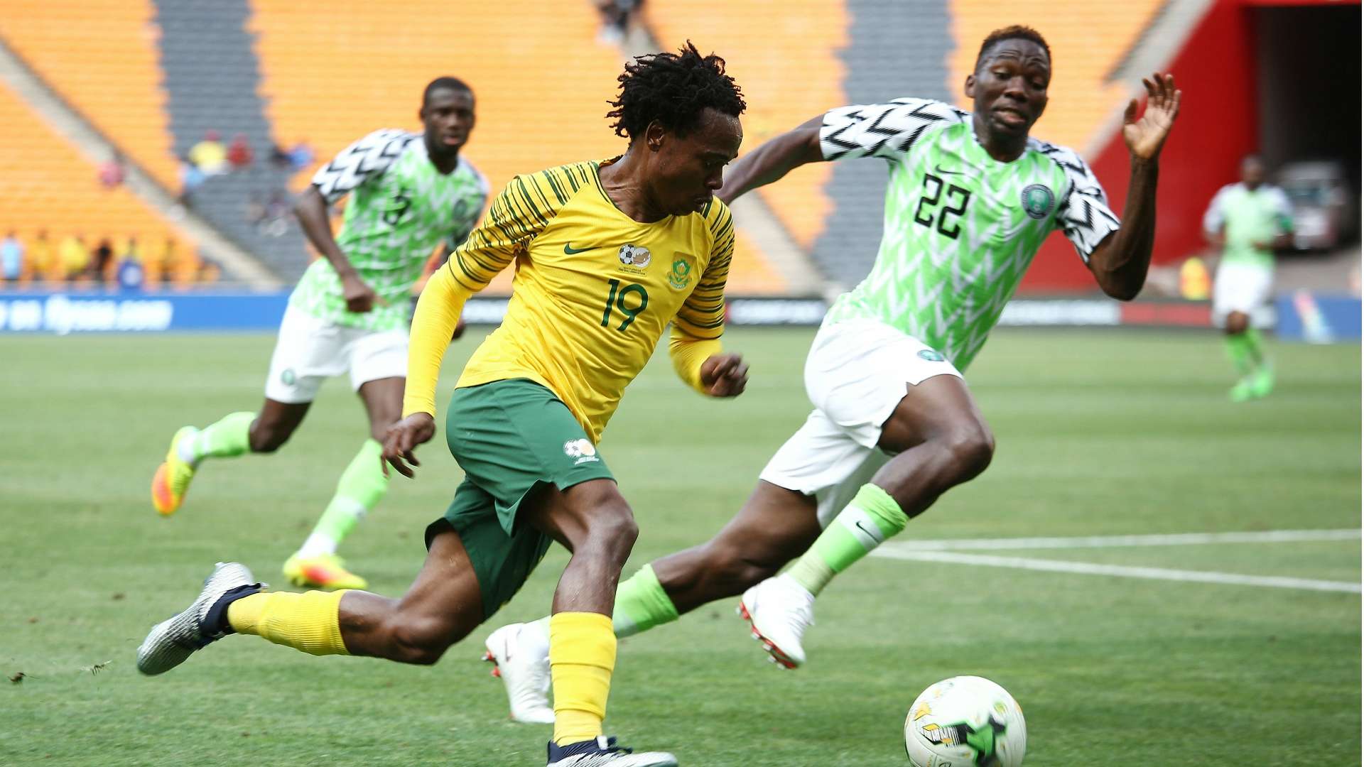 Percy Tau, Kenneth Omeruo - South Africa vs. Nigeria