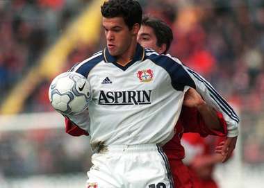 Michael Ballack das erste Mal bei Bayer Leverkusen