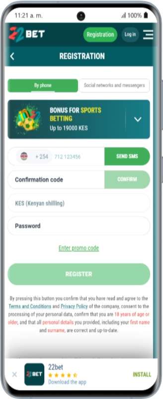 22Bet App Kenya Registration