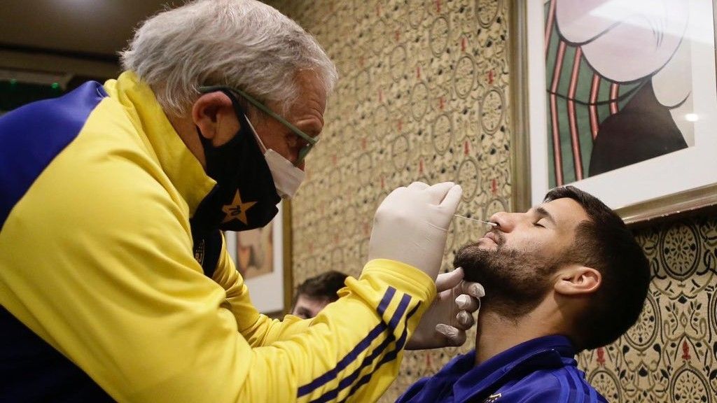 Lisandro Lopez hisopado Boca Juniors 23072021