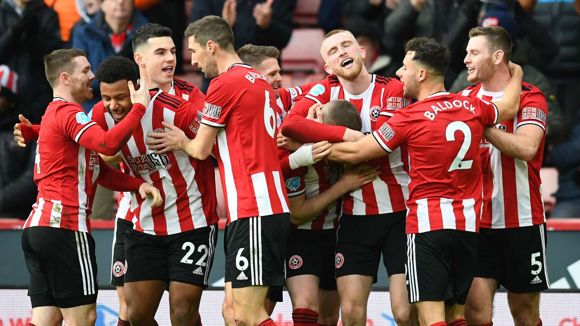 Sheffield United celebrate 2019-20