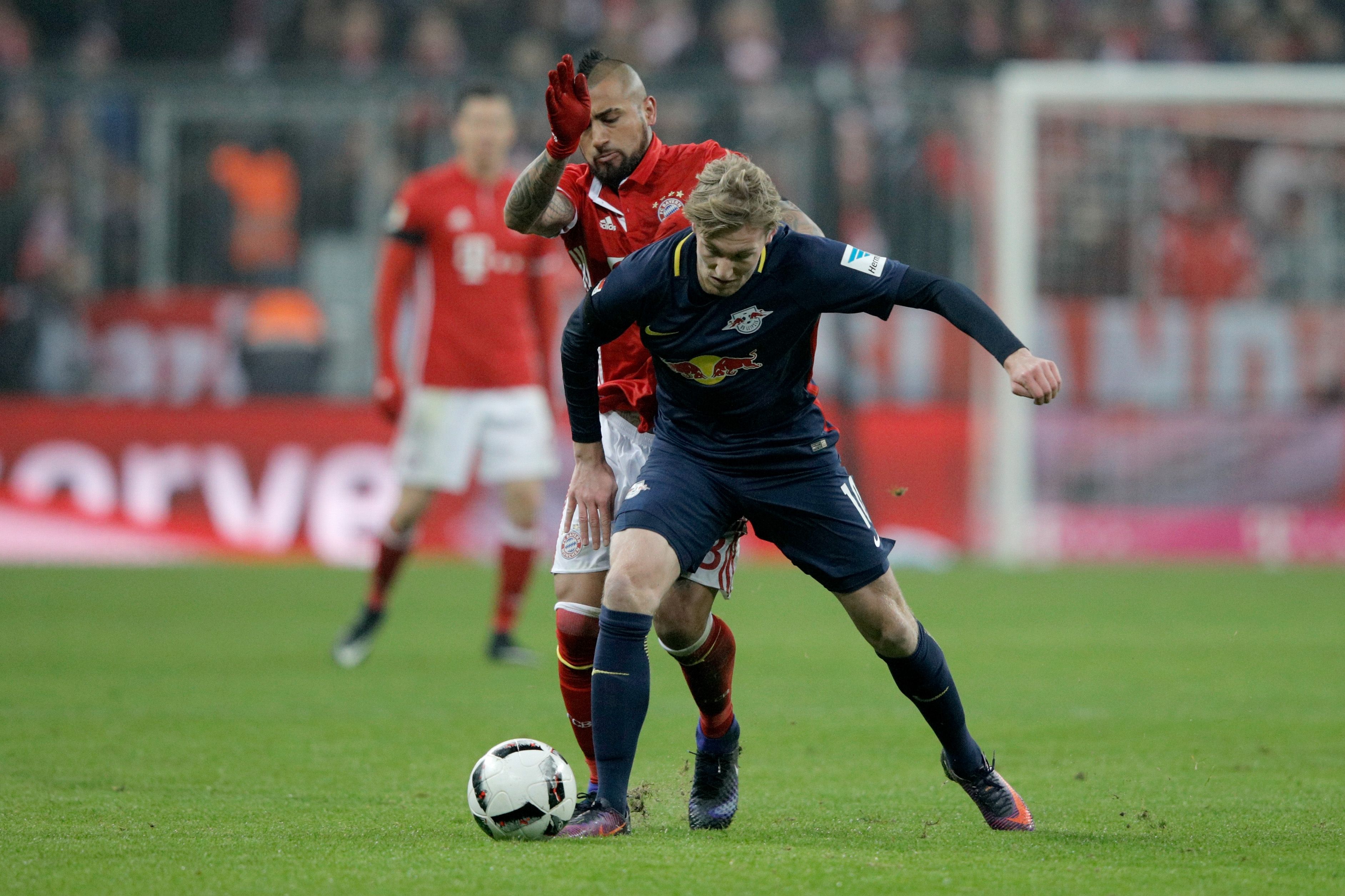 Vidal. Bayern Leipzig Emil Forsberg