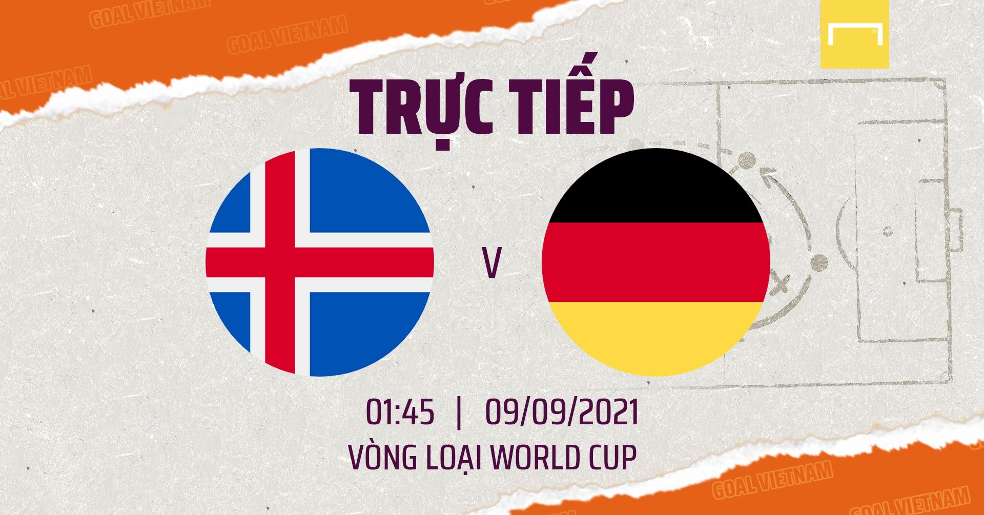 Live Germany vs Iceland 2022 WCQ GFX