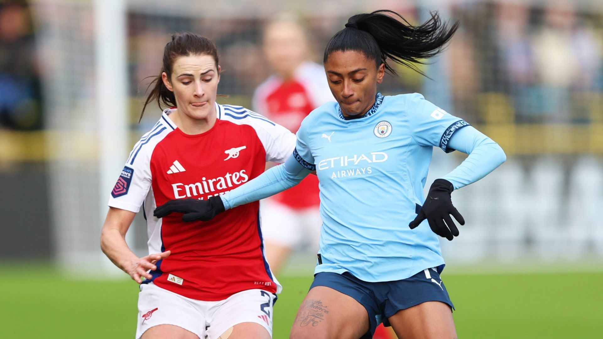 Emily Fox Kerolin Arsenal Man City Women 2024-25